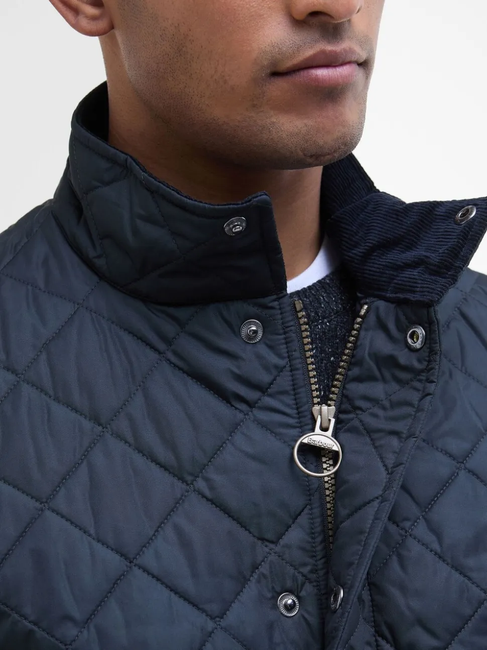 Marineblauw - Barbour® Chelsea gewatteerd jack