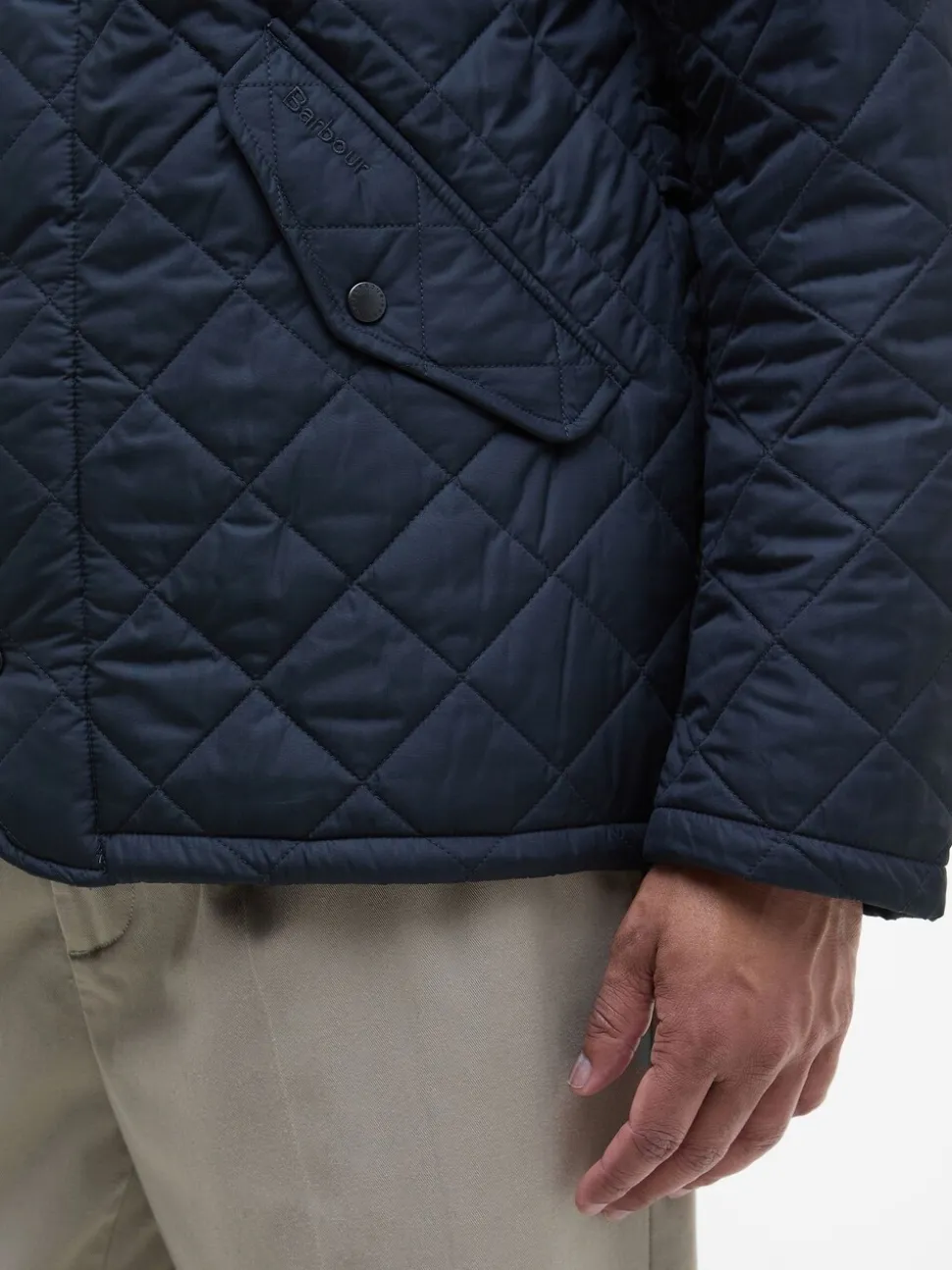 Marineblauw - Barbour® Chelsea gewatteerd jack