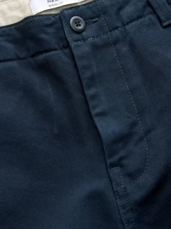 Marineblauw - Barrel Fit - Authentic Cotton Rich Stretch Trousers