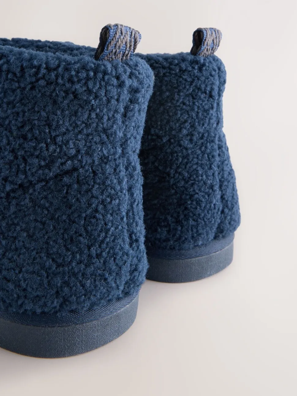 Marineblauw - Borg pantoffels