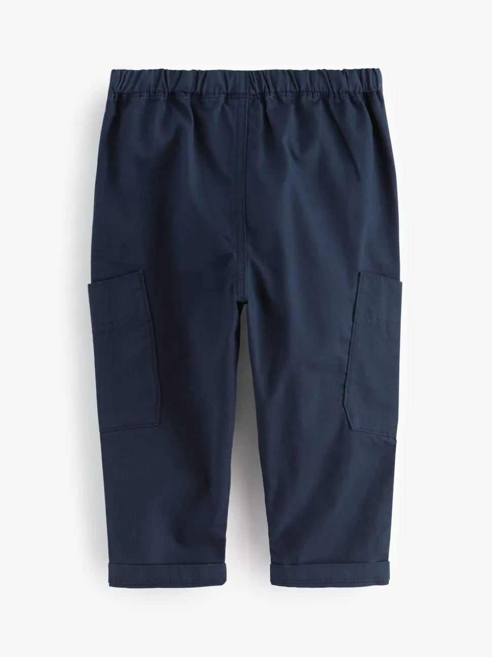 Marineblauw - Broek met elastische taille en zijzakken (3mnd -7jr)