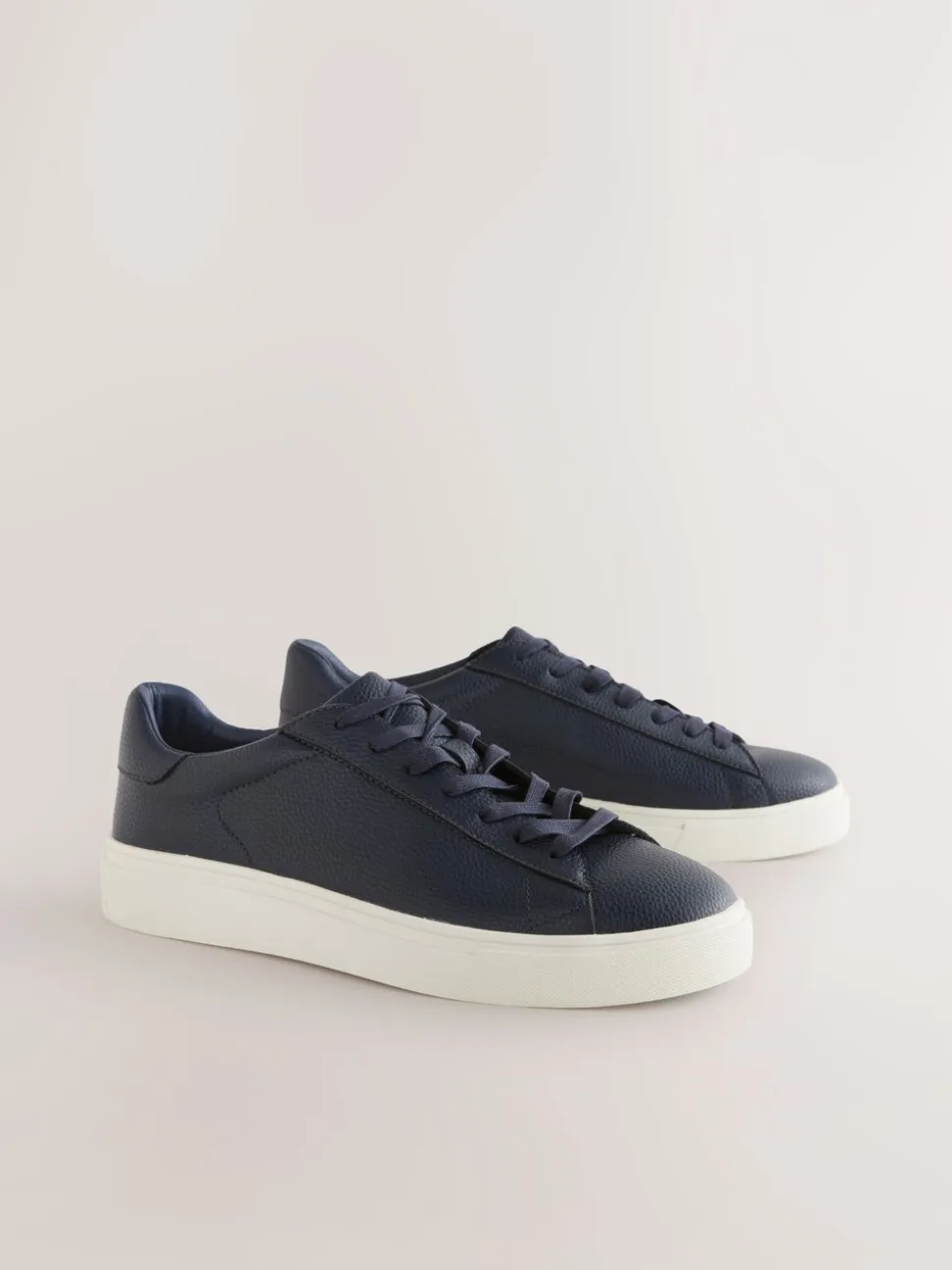 Marineblauw - Chic-casual lange sneakers