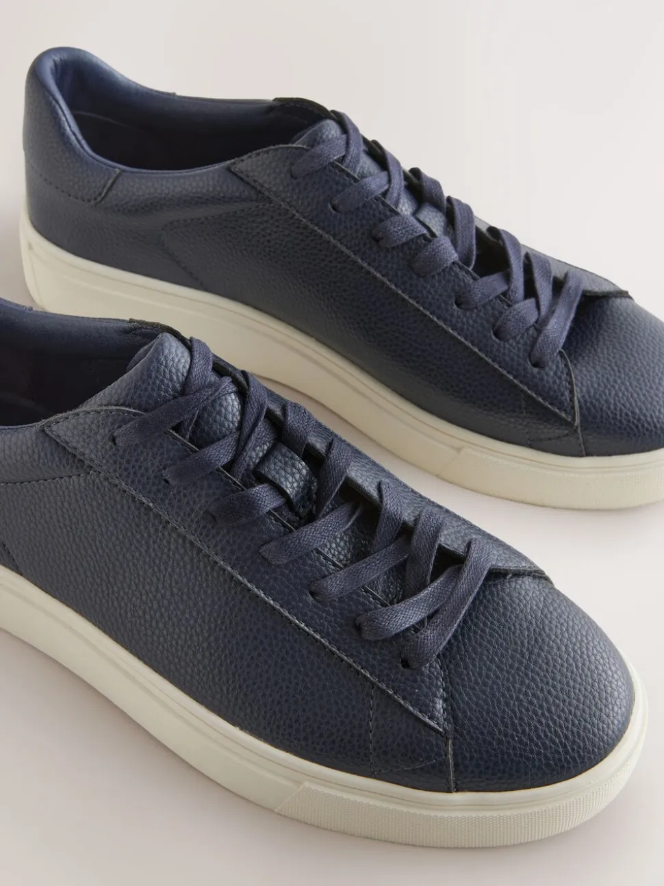 Marineblauw - Chic-casual lange sneakers