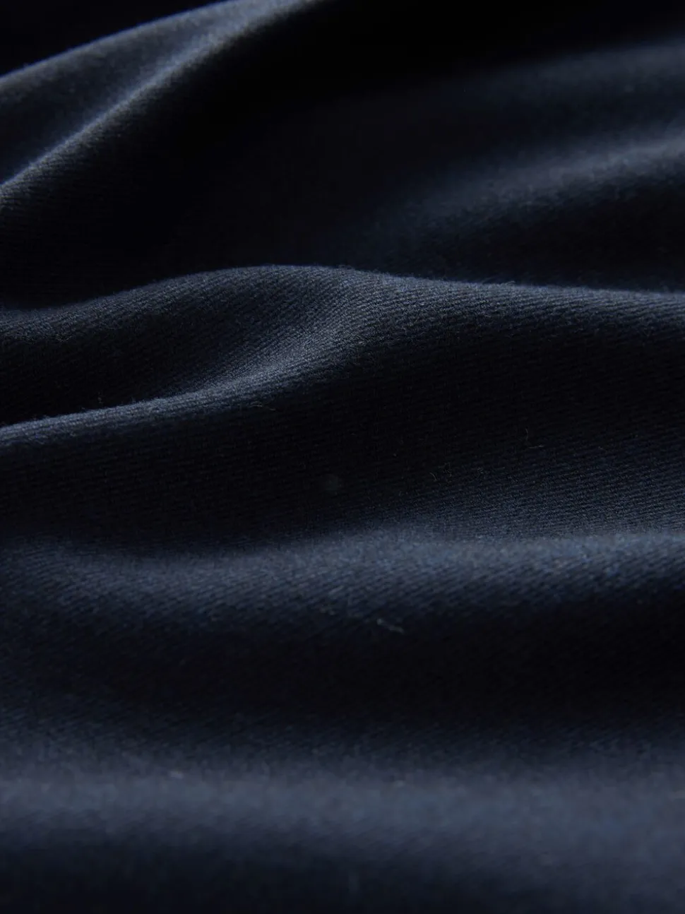 Marineblauw - Elastic Back Wide Leg Trousers With Wool