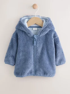 Marineblauw - Fleece Baby Jacket met ritssluiting (0mnd-2jr)