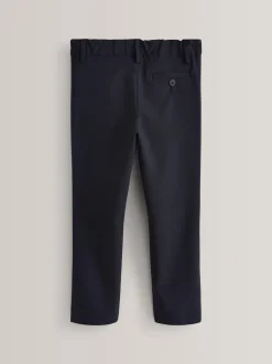 Marineblauw - Formele skinny schoolbroek met stretch (3-17 jr)