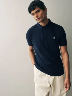 Marineblauw - Fred Perry-poloshirt