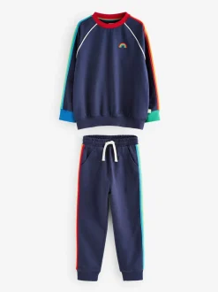 Marineblauw - Little Bird by Jools Oliver set van sweatshirt en joggingbroek