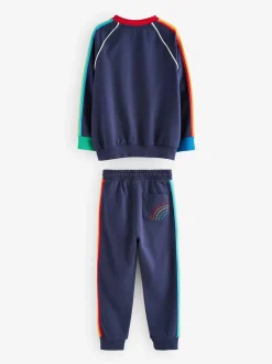 Marineblauw - Little Bird by Jools Oliver set van sweatshirt en joggingbroek
