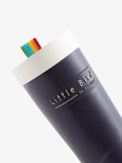 Marineblauw - Little Bird by Jools Oliver regenlaarzen met regenboog