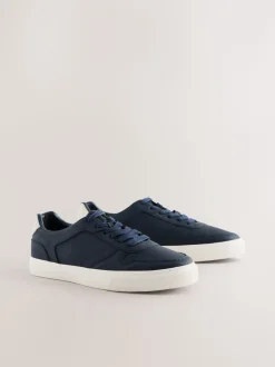Marineblauw - Low Court Trainers