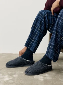 Marineblauw - Patterned Slippers