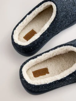 Marineblauw - Patterned Slippers