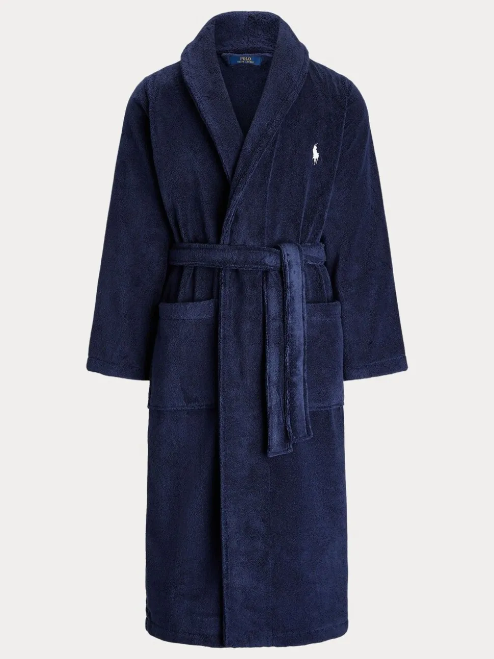 Marineblauw - Polo Ralph Lauren badjas met sjaalkraag