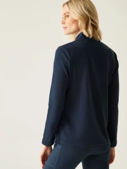 Marineblauw - Regatta Sweethart fleece met rits bij de hals