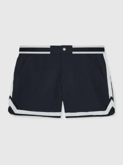 Marineblauw - Reiss Baller Reiss | Ché Zwembroek met strepenafwerking