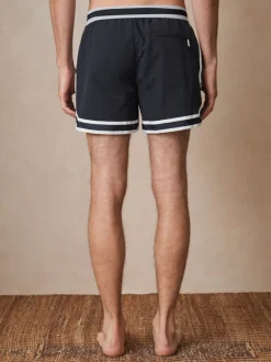 Marineblauw - Reiss Baller Reiss | Ché Zwembroek met strepenafwerking