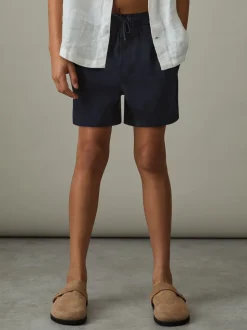 Marineblauw - Reiss Cliff Zwembroek met trekkoord