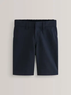 Marineblauw - Schoolshorts zonder plooien (3-14jr)