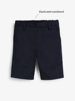 Marineblauw - Schoolshorts zonder plooien (3-14jr)