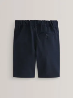 Marineblauw - Schoolshorts zonder plooien (3-14jr)