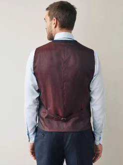 Marineblauw - Signature Cerutti !00% Italian Wool Suit Waistcoat