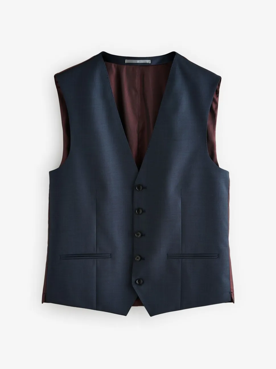 Marineblauw - Signature Cerutti !00% Italian Wool Suit Waistcoat