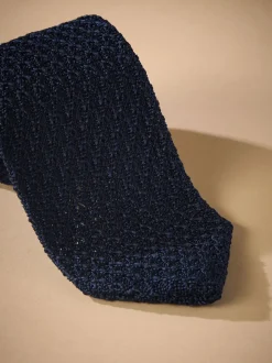 Marineblauw - Signature das met textuur van Italiaanse zijde
