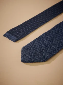 Marineblauw - Signature das met textuur van Italiaanse zijde