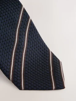 Marineblauw - Signature zijden das