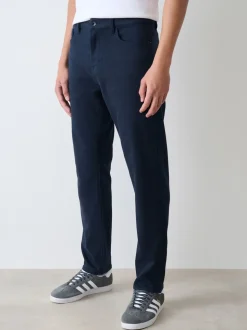 Marineblauw - Slim Fit - Comfortabele stretchjeans