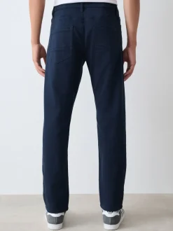 Marineblauw - Slim Fit - Comfortabele stretchjeans
