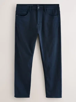 Marineblauw - Slim Fit - Comfortabele stretchjeans
