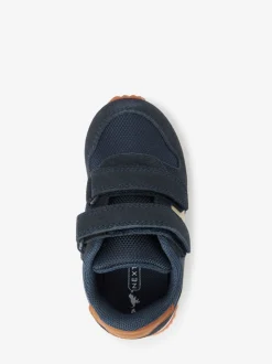 Marineblauw - Sneakers met dubbele bandjes
