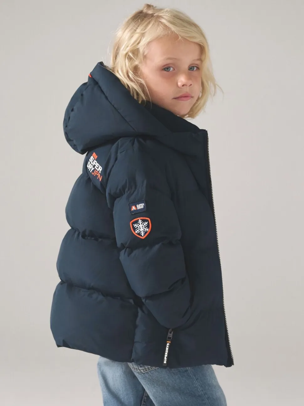 Marineblauw - Superdry Sports pufferjas