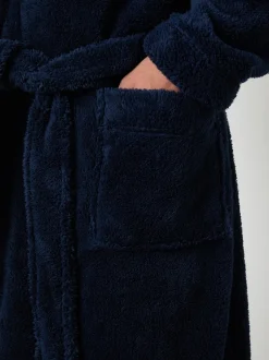 Marineblauw - Threadbare - Behaaglijke kamerjas met capuchon