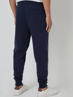 Marineblauw - Threadbare - Katoenen Blend joggingbroek
