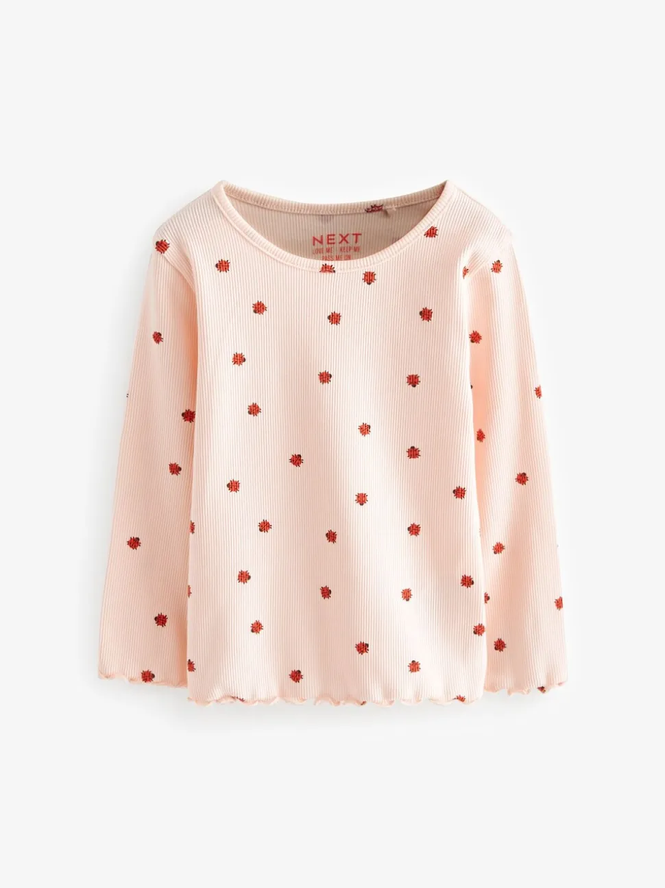 Marineblauw - Verpakking van 5 geribbelde tops met lange mouwen (3mnd -7jaar)