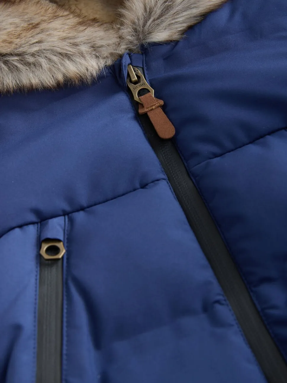 Marineblauw - Waterdicht gewatteerd sneeuwpak (3mnd-7jr)