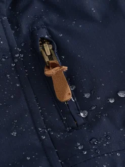 Marineblauw - Waterdichte parka met borgvoering (3mnd -7jr)