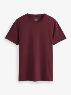Marineblauw/ blauwgroen/ wit/ zwart/ groen/ bordeauxrood - Normale Pasvorm - Essential katoenen T-shirts verpakking van 6