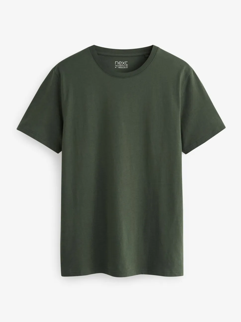 Marineblauw/ blauwgroen/ wit/ zwart/ groen/ bordeauxrood - Normale Pasvorm - Essential katoenen T-shirts verpakking van 6