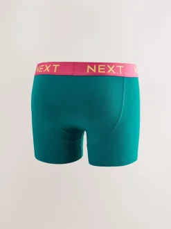 Marineblauw fel Paarse/ Oranje taillebanden - Verpakking van 10 - Katoenrijke trunk boxers