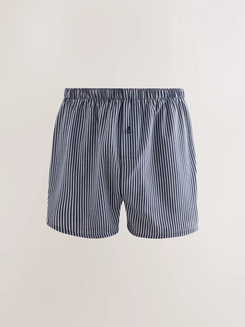 Marineblauw gemengd patroon - Verpakking van 4 - Geweven boxershorts van puur katoen