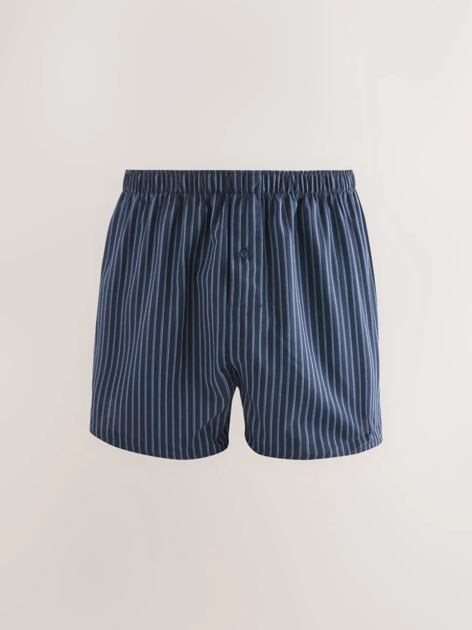 Marineblauw gemengd patroon - Verpakking van 4 - Geweven boxershorts van puur katoen