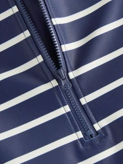 Marineblauw gestreept - Zonbeschermend onesie (3 mnd-7 jr)