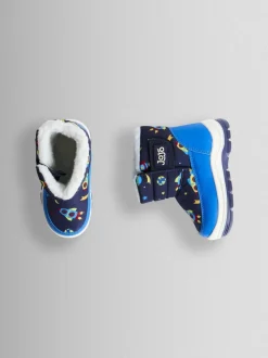 Marineblauw met raket - JoJo Maman Bébé - Behaaglijke sneeuwlaarzen