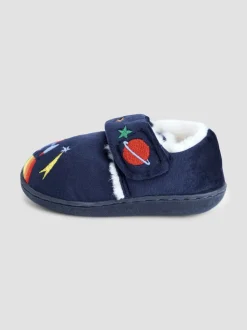 Marineblauw met raket - JoJo Maman Bébé Slipper Shoe