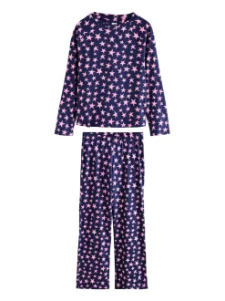 Marineblauw met sterren - Pyjama met lange mouwen