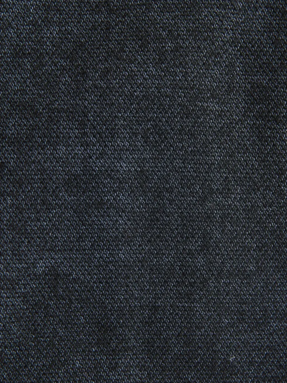 Marineblauw met textuur - Regular Fit Smart Brushed Cotton Trousers